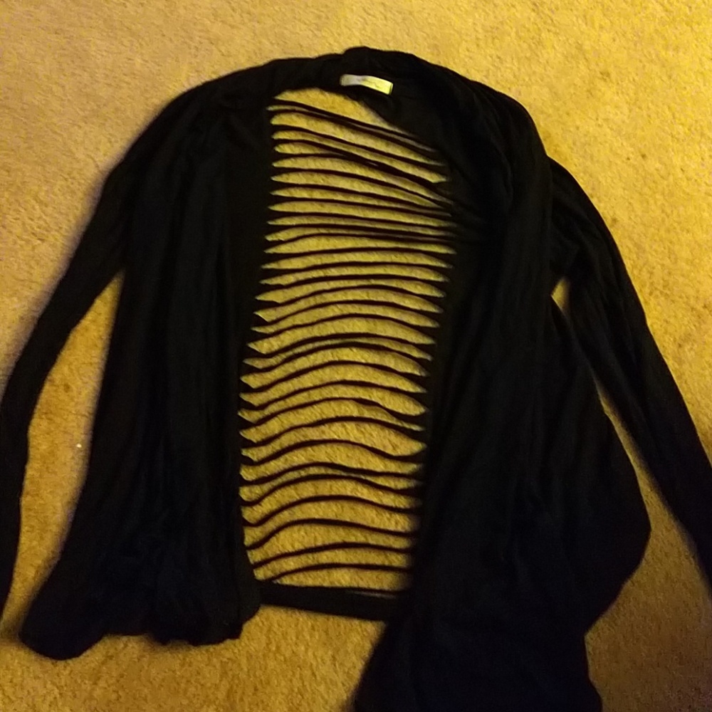 Black cardigan